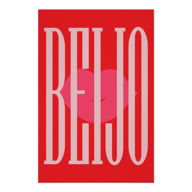 Tasteful poster; Beijo = Kiss Poster (Front)