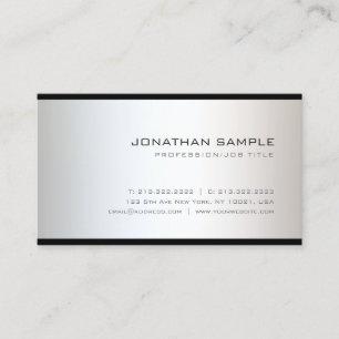 Tasteful Smart Professional Design Modern Unique Business Card