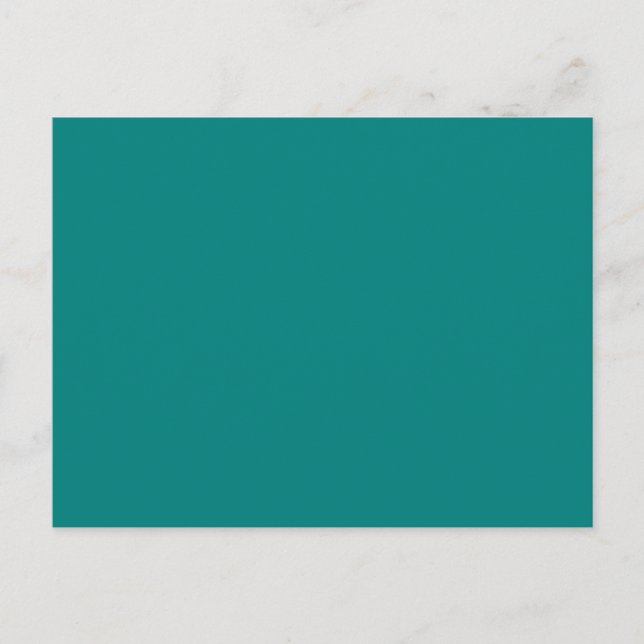 Tastefully Sophisticated Teal Colour Postcard (Front)