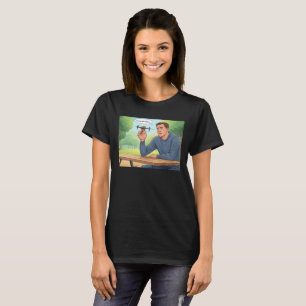Tastes Like Chicken women black T-shirt