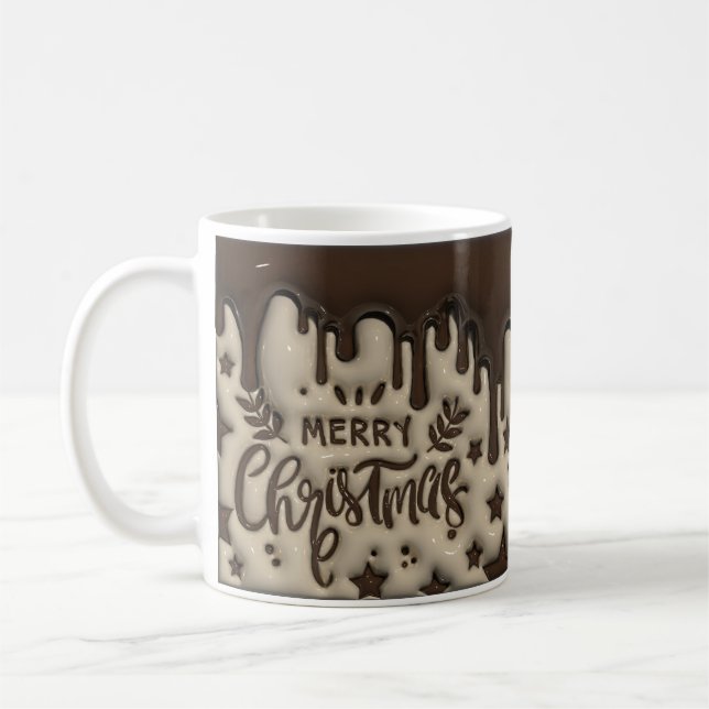 Tastes like chocolate  11 oz png digital coffee mug (Left)