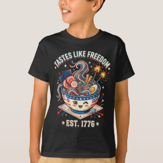 Tastes Like Freedom 4th of July 1776 Patriotic T-Shirt