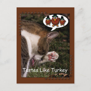 Tastes Like Turkey Holiday Postcard