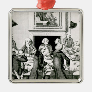 Tasting, 1780 metal ornament