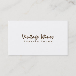 Tasting Business Card