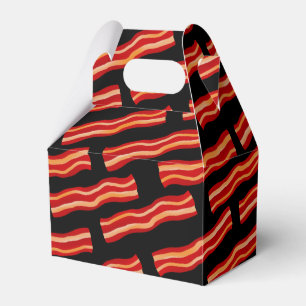 Tasty Bacon Strips Pattern Favor Box
