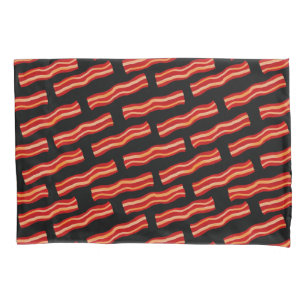 Tasty Bacon Strips Pattern Pillowcase