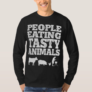 Tasty BBQ, People Eating Tasty Animals T-Shirt