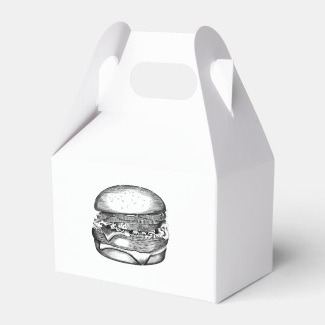 Tasty burger favor box (Front Side)