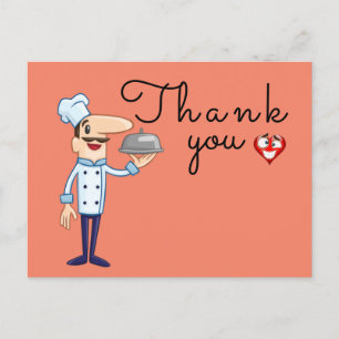 Tasty food postcard