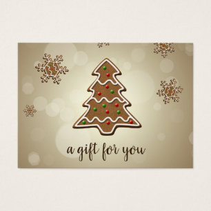 Tasty Gingerbread Christmas Tree Gift Card