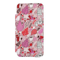Tasty pattern with birds and flowers