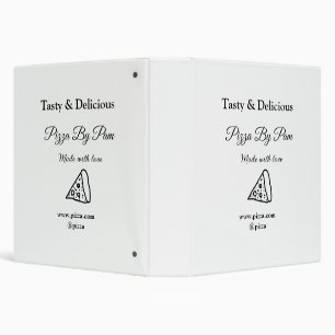 Tasty pizza restaurant cafe made with love add bsi binder