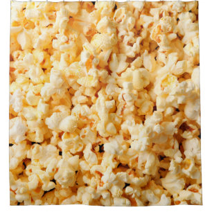 Tasty popcorn on whole background. Food
