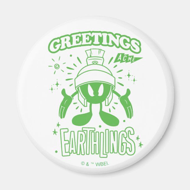 Tasty Retro MARVIN THE MARTIAN™ Magnet (Front)