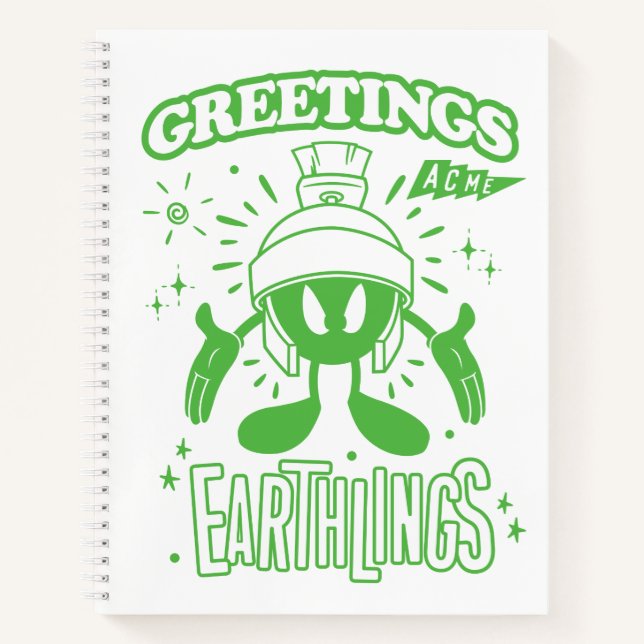 Tasty Retro MARVIN THE MARTIAN™ Notebook (Front)