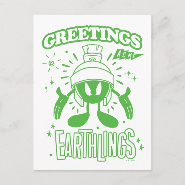 Tasty Retro MARVIN THE MARTIAN™ Postcard (Front)