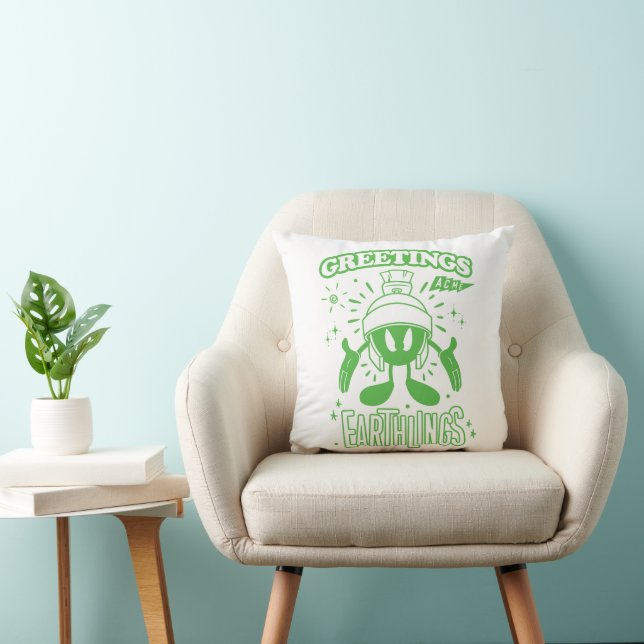 Tasty Retro MARVIN THE MARTIAN™ Throw Pillow (Chair)