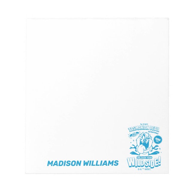 Tasty Retro TAZ™ Notepad (Front)