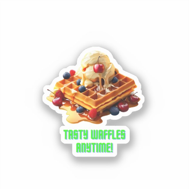 Tasty Waffle : Golden and Crispy Waffles (Front)