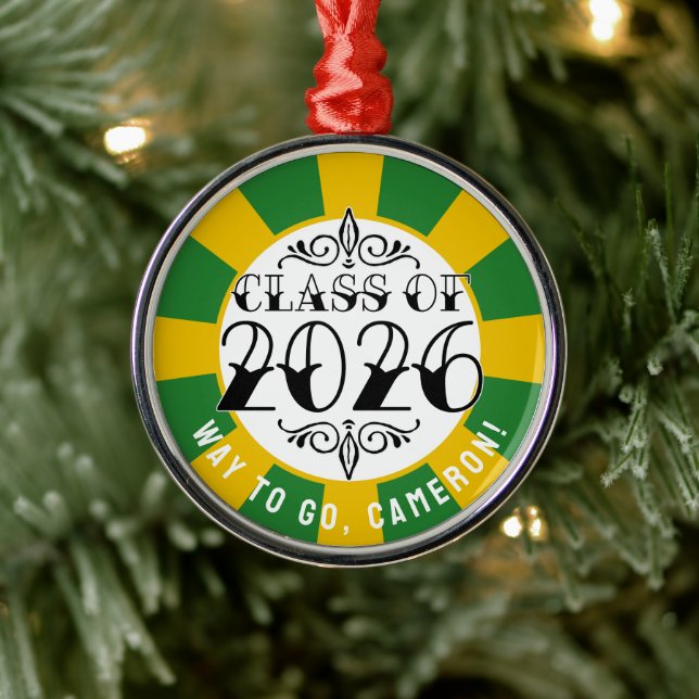 Tat Class of 2026 Graduation Metal Ornament (Tree)