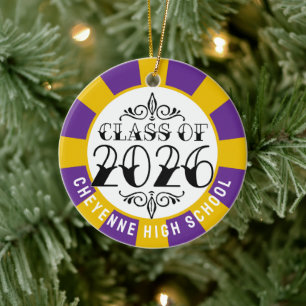 Tat Class of 2026 Photo Graduation Ceramic Ornament