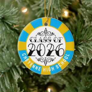 Tat Class of 2026 Photo Graduation Ceramic Ornament