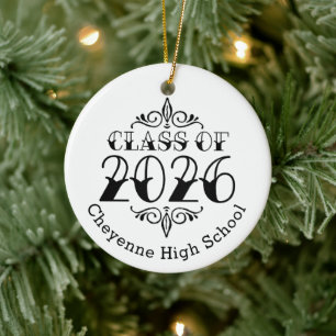 Tat Class of 2026 Photo Graduation Ceramic Ornament