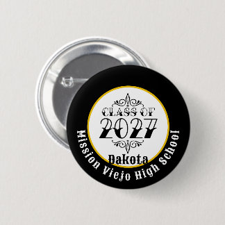 Tat Style Class of 2027 Graduation 2 Inch Round Button