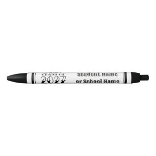 Tat-Style Class of 2027 Graduation  Black Ink Pen