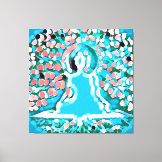 Tat Tvam Asi | Blue Aura, Buddha Canvas Print (Front)