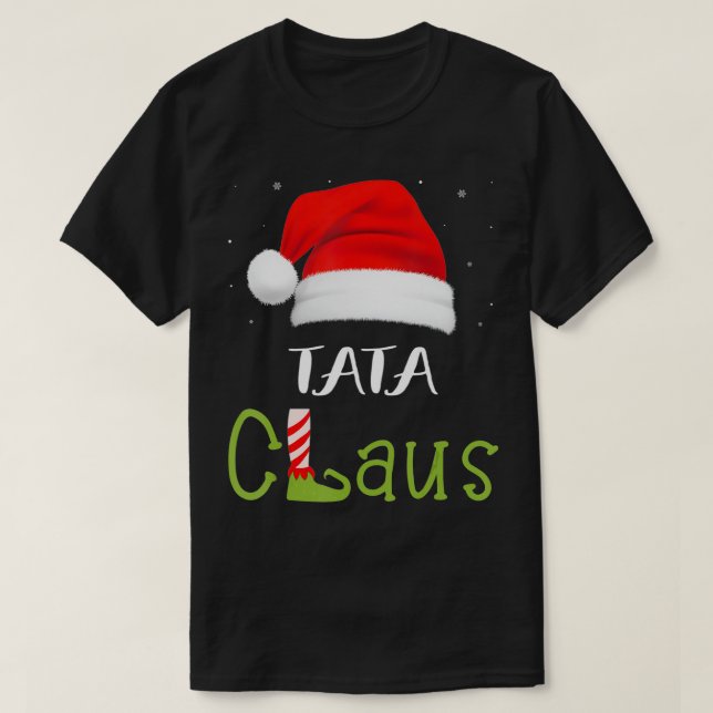 Tata Claus Family Group Matching Pajama Funny Chri T-Shirt (Design Front)