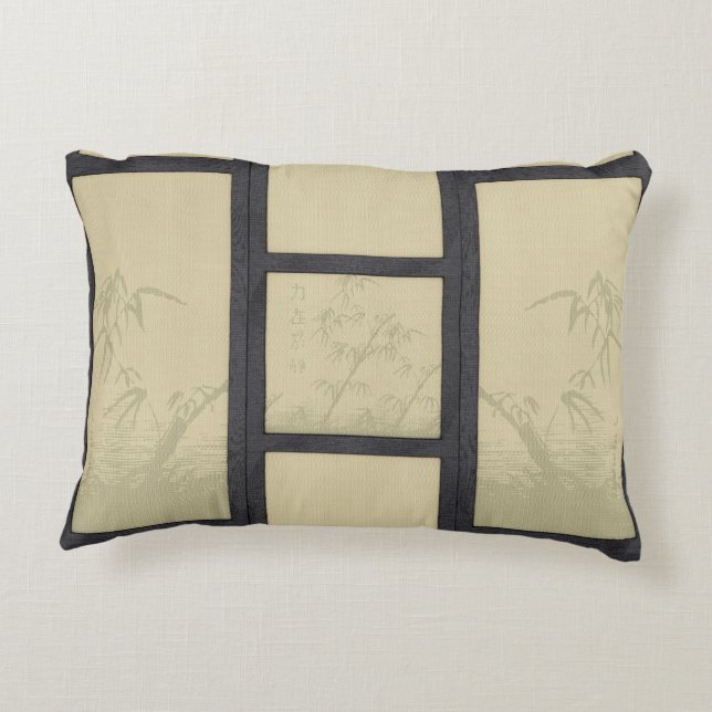 Tatami - Bamboo Decorative Pillow (Back)