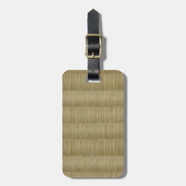 Tatami Mat 畳 2 Luggage Tag (Front Vertical)