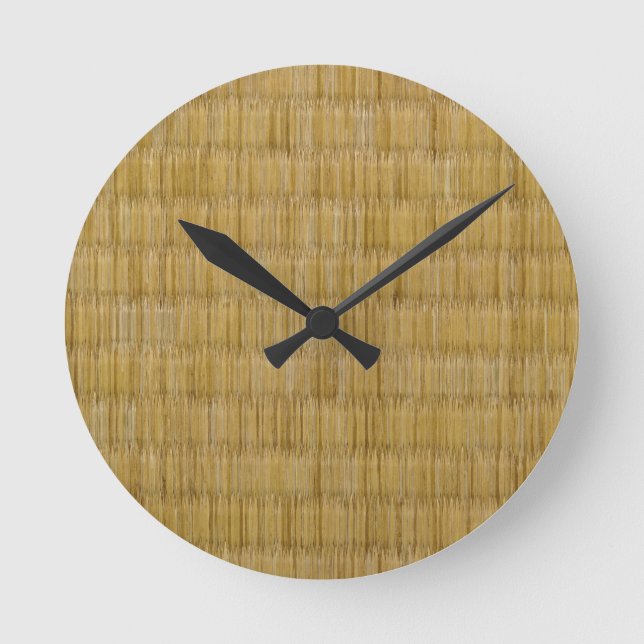 Tatami Mat 畳 Round Clock (Front)