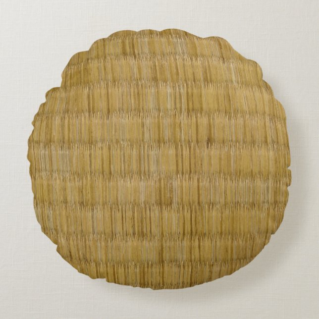 Tatami Mat 畳 Round Pillow (Front)