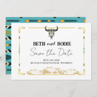 Tatanka Bison Yellowstone Ranch Save the Date