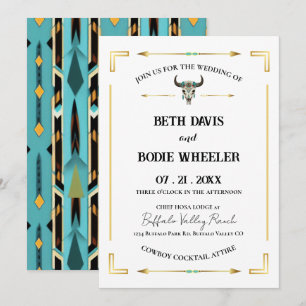 Tatanka Bison Yellowstone Western Ranch Invitation