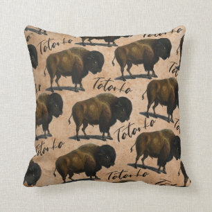 Tatanka Buffalo Bison Throw Pillow