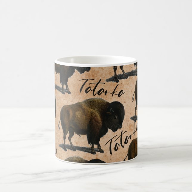 Tatanka Buffalo Bison Western Coffee Mug (Center)