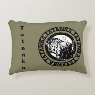 Tatanka (Buffalo) Black & White Accent Pillow