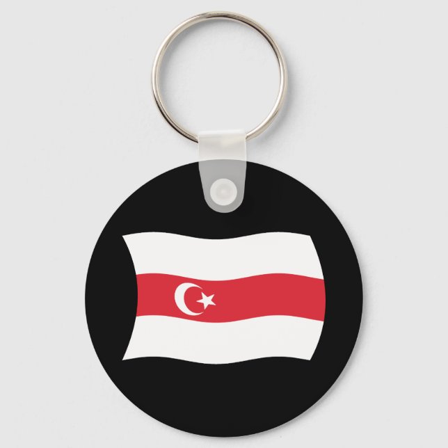Tatars of Belarus Flag Keychain (Front)