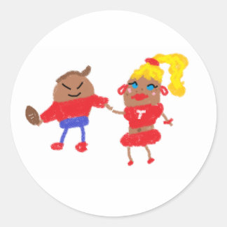 Tater Swift and Travis Kale Spudball Classic Round Sticker