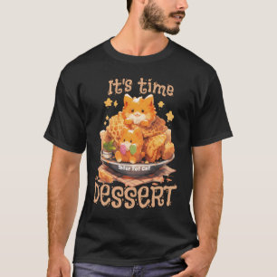 Tater Tot Cat in waffle cup. T-Shirt