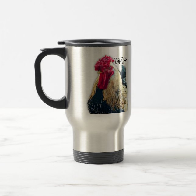 TaterPie the Rooster Travel Mug (Left)