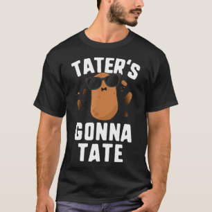 Taters Gonna Tate  Kids Haters Gonna Hate Funny Po T-Shirt