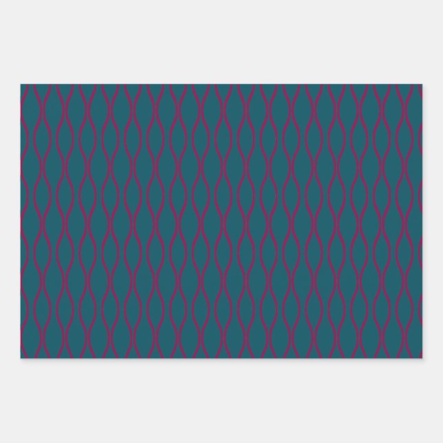 Tatewaku traditional Japanese pattern modern Wrapping Paper Sheet (Front)