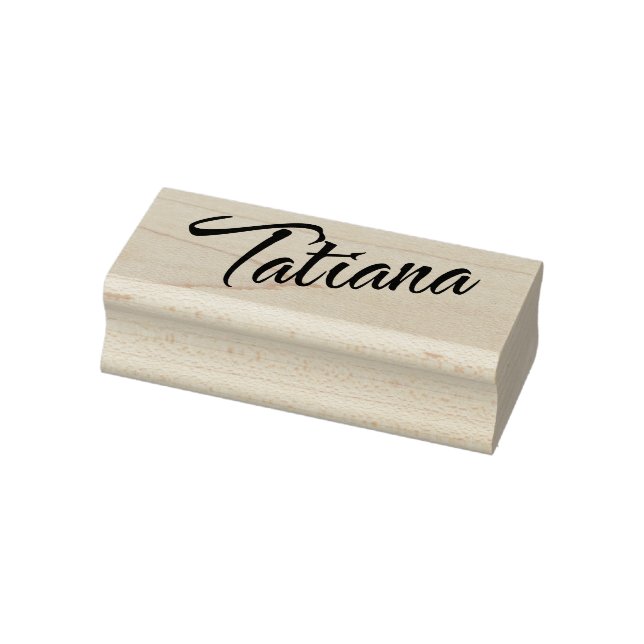 Tatiana Name Cursive Script Font Rubber Stamp (Stamp)