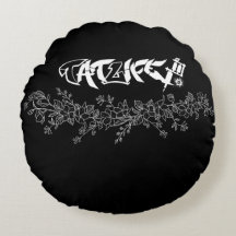TatLife Floral Round Pillow
