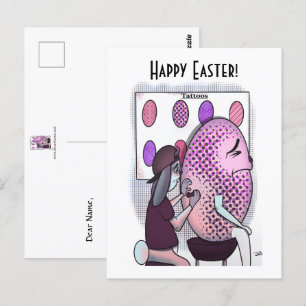 Tatoo Easter Postcard